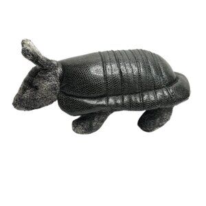 Douglas Armadillo Plush Gray Vinyl Shell Bean Bag